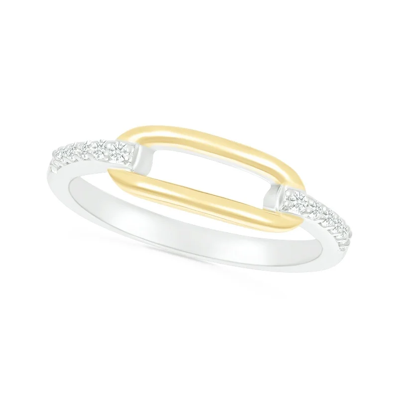 Princess - Cut Women's Diamond Rings in White Gold with a High - Clarity Diamond for a Modern LookGold Paperclip Link Ring with Diamonds Princess - Cut Women's Diamond Rings in White Gold with a High - Clarity Diamond for a Modern LookGold Paperclip Link Ring with Diamonds