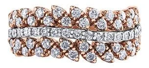 Women's Diamond Rings with Side - Stone Pave Setting for a Sparkling and Continuous ShineRose Gold Diamond Ring. Women's Diamond Rings with Side - Stone Pave Setting for a Sparkling and Continuous ShineRose Gold Diamond Ring.