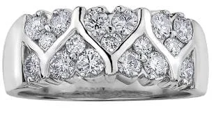 Cluster - Style Women's Diamond Rings with Multiple Small Diamonds Arranged in a Stunning PatternWhite Gold Diamond Ring. Cluster - Style Women's Diamond Rings with Multiple Small Diamonds Arranged in a Stunning PatternWhite Gold Diamond Ring.