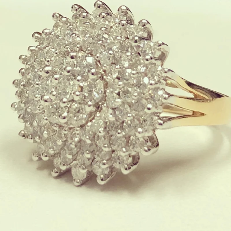 Vintage - Style Women's Diamond Rings with Floral - Engraved Bands and Multiple Diamond AccentsKymbiaa diamond ring WDR004 Vintage - Style Women's Diamond Rings with Floral - Engraved Bands and Multiple Diamond AccentsKymbiaa diamond ring WDR004