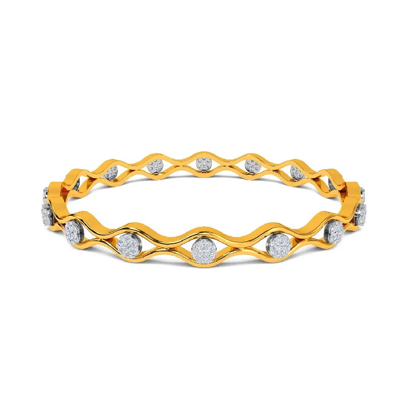 Clear Crystal - Embellished Bangles for a Sparkling and Elegant AppearanceLynsey Bangle Clear Crystal - Embellished Bangles for a Sparkling and Elegant AppearanceLynsey Bangle