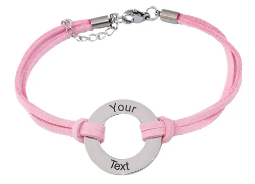 Men's Stainless Steel Bangle with Carbon Fiber Inlays for a Modern EdgePersonalized Engraved Pink Cord Bracelet Men's Stainless Steel Bangle with Carbon Fiber Inlays for a Modern EdgePersonalized Engraved Pink Cord Bracelet