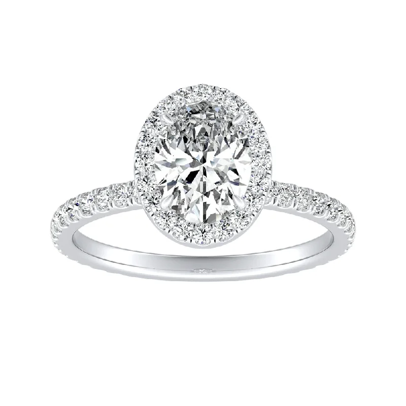 Matte - Black Ceramic Wedding Bands with a Polished Edge for a Sleek and Modern AppearanceAuriya 18k Gold 1 1/3ctw Oval-cut Halo Diamond Engagement Ring Matte - Black Ceramic Wedding Bands with a Polished Edge for a Sleek and Modern AppearanceAuriya 18k Gold 1 1/3ctw Oval-cut Halo Diamond Engagement Ring