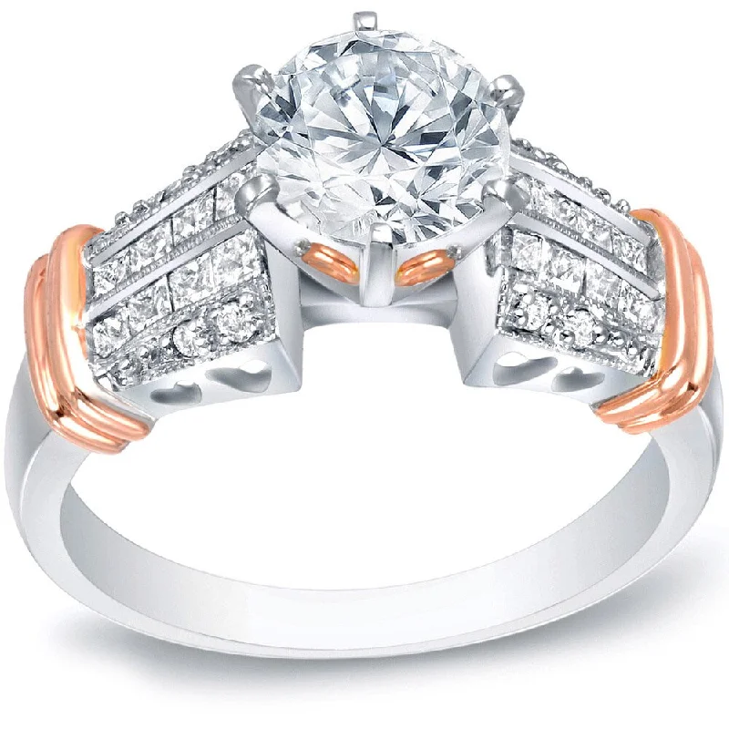 Sapphire - and - Diamond - Accented Wedding Bands in Platinum for a Royal and Sophisticated LookAuriya Unique 1 3/5ct TDW Certified Diamond Engagement Ring 14k Two-tone Rose Gold Sapphire - and - Diamond - Accented Wedding Bands in Platinum for a Royal and Sophisticated LookAuriya Unique 1 3/5ct TDW Certified Diamond Engagement Ring 14k Two-tone Rose Gold