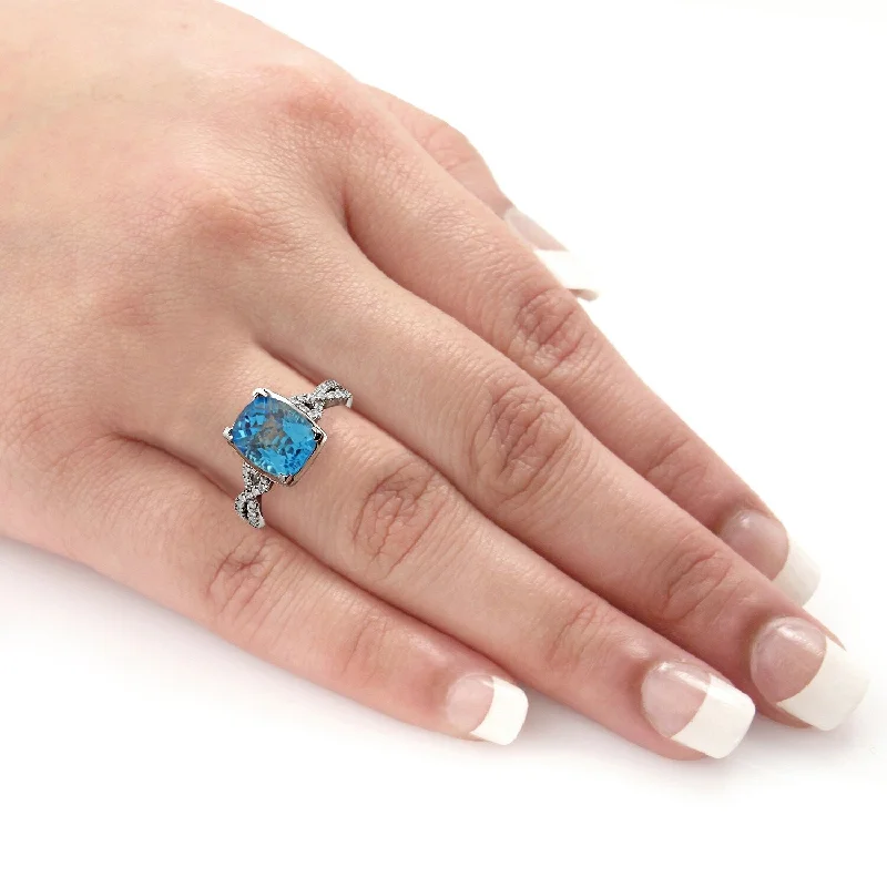 Peridot Gemstone Rings in 14K Gold - Filled Metal with a Pave - Set Band for a Sparkling LookAuriya 3 9/10ct Cushion-cut Swiss-blue Topaz and Diamond Engagement Ring 1/5ctw 14k Gold Peridot Gemstone Rings in 14K Gold - Filled Metal with a Pave - Set Band for a Sparkling LookAuriya 3 9/10ct Cushion-cut Swiss-blue Topaz and Diamond Engagement Ring 1/5ctw 14k Gold
