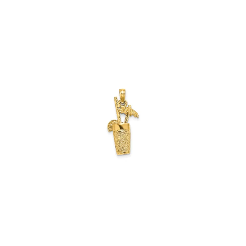 Enamel - Painted Owl Pendant in Vibrant Colors for a Playful Look3-D Textured Cocktail Drink Pendant (14K) Enamel - Painted Owl Pendant in Vibrant Colors for a Playful Look3-D Textured Cocktail Drink Pendant (14K)