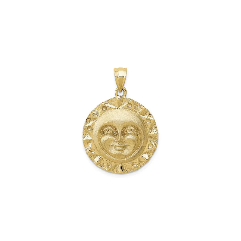 Gothic - Style Skull Pendant with Red Enamel Accents for Alternative FashionAnthropomorphic Sun Pendant (14K) Gothic - Style Skull Pendant with Red Enamel Accents for Alternative FashionAnthropomorphic Sun Pendant (14K)