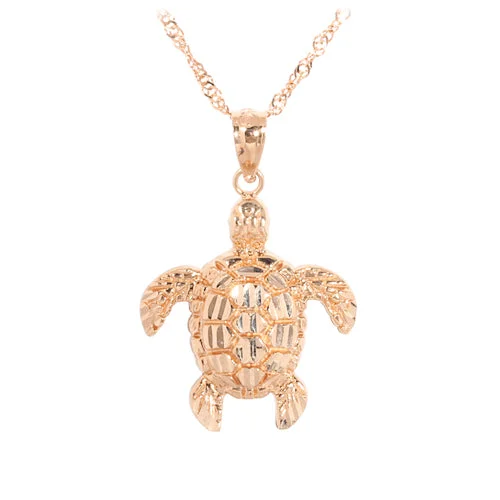 18K Gold - Plated Angel Wing Pendant for a Symbolic and Elegant Accessory14K Pink Gold Honu (Hawaiian Turtle) Pendant (S/M) (Chain Sold Separately) 18K Gold - Plated Angel Wing Pendant for a Symbolic and Elegant Accessory14K Pink Gold Honu (Hawaiian Turtle) Pendant (S/M) (Chain Sold Separately)