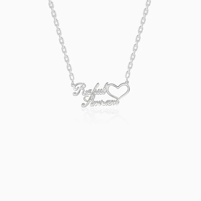Braided Hemp Rope Necklace with a Seashell Pendant for Summer BeachgoersSilver Personalised Precious Sweetheart Pendant Braided Hemp Rope Necklace with a Seashell Pendant for Summer BeachgoersSilver Personalised Precious Sweetheart Pendant