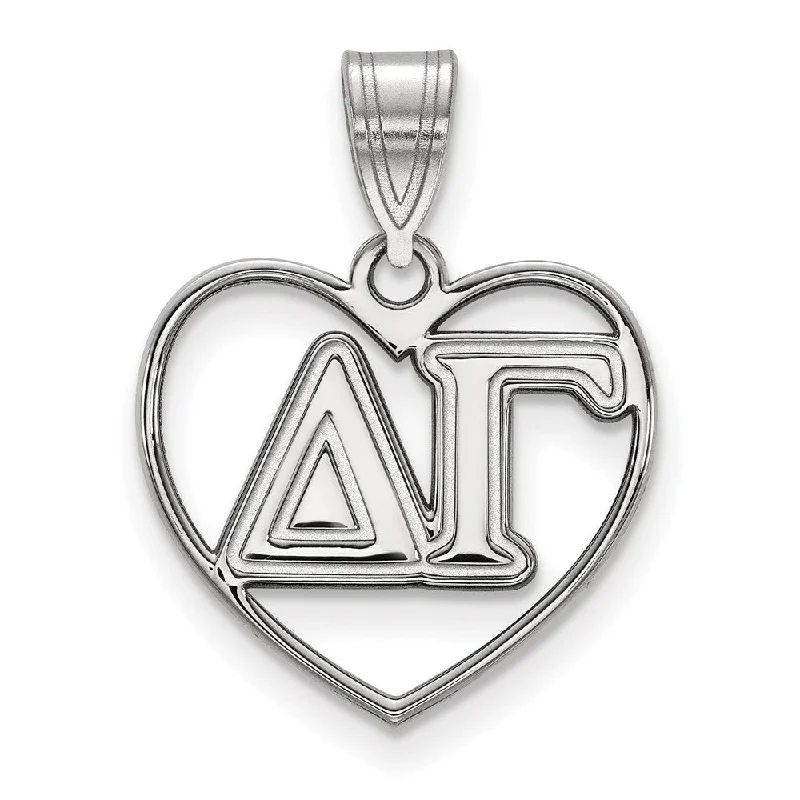 Zodiac Sign Pendant Necklace in Rose Gold for Astrology EnthusiastsSterling Silver Delta Gamma Heart Greek Letters Pendant Zodiac Sign Pendant Necklace in Rose Gold for Astrology EnthusiastsSterling Silver Delta Gamma Heart Greek Letters Pendant